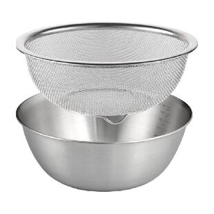 onlycook304不锈钢洗菜盆沥水篮 和面盆滤水篮淘米篮淘米盆打蛋盆