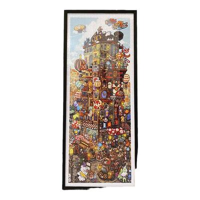 3djp拼图框实木铝合金画框