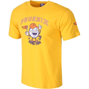 NBA太阳队 球迷俱乐部篮球仔吉祥物圆领T恤运动潮流百搭全棉短袖