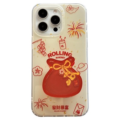福袋摇摇乐支架适用苹果手机壳