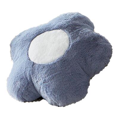 JOJO'SLIFEPD毛绒花朵蓝色抱枕