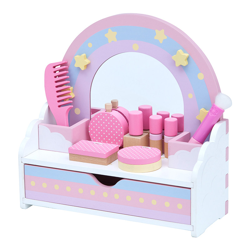 teamson迪生化妆木制小女孩玩具