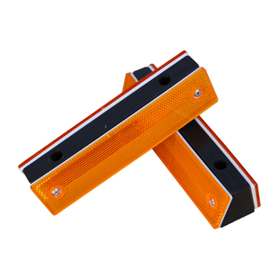 单双面长方形轮廓标高速公路附着式矩形黄白反光标道路护栏反光片