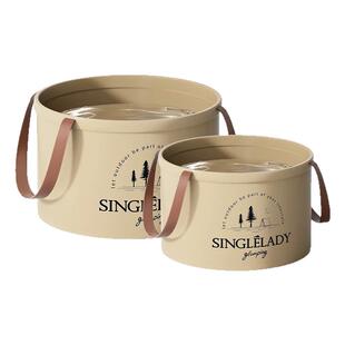 升级款可折叠水盆便携式旅行水桶旅游洗衣袋泡脚桶户外外出洗菜盆