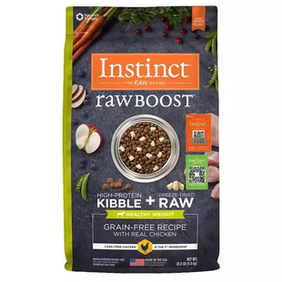 百利Instinct生鲜健康体态狗粮低脂低卡绝育控制体重低运动量20磅