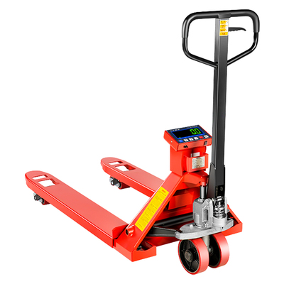 电子叉车秤2吨3吨地牛带称重手动液压托盘搬运车带地磅秤仓储物流