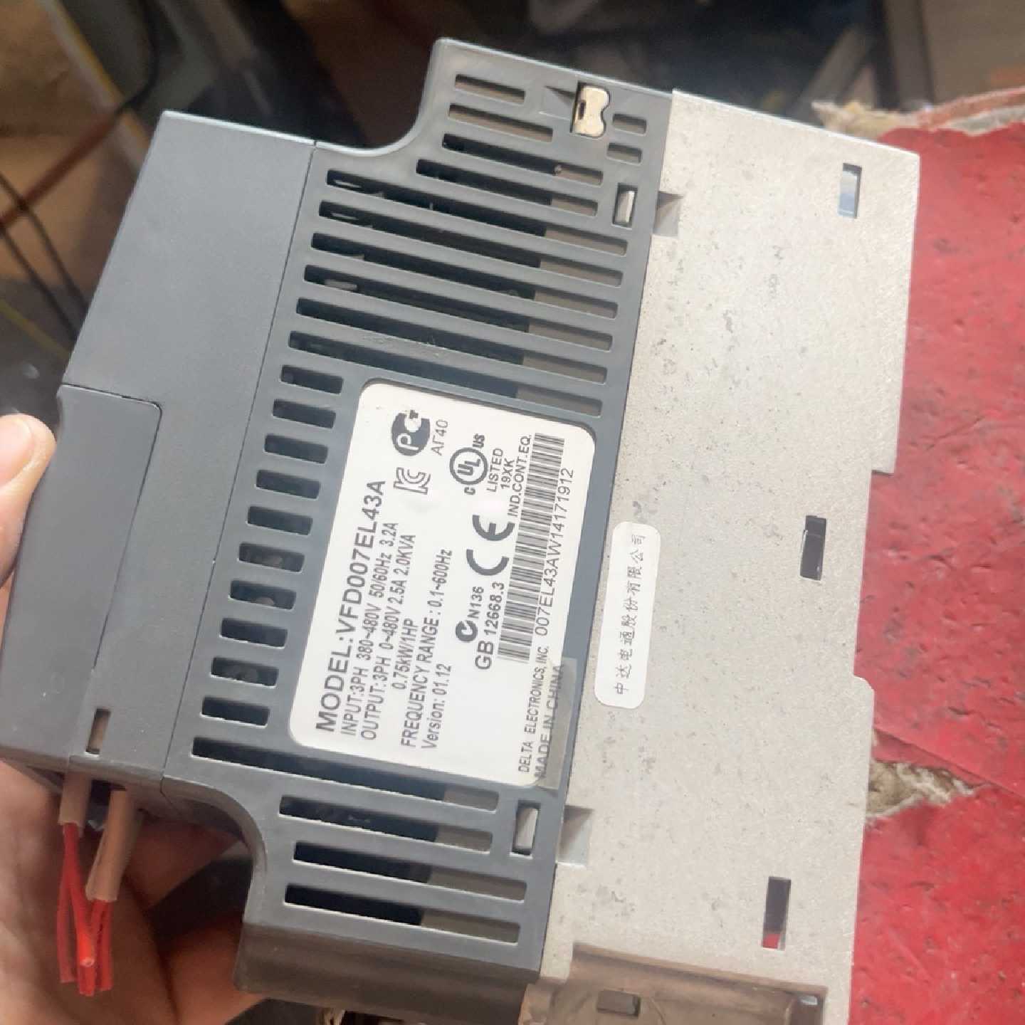 议价拆机台达VFD007EL43A,0.75千瓦。成色,功能