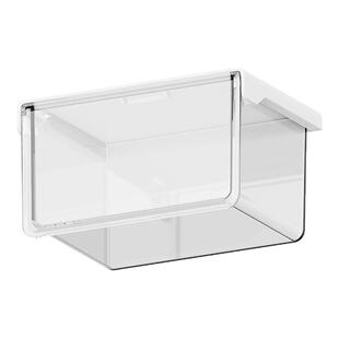 镜柜下抽屉式收纳盒卫生间化妆品收纳神器卸妆棉签口红透明置物架