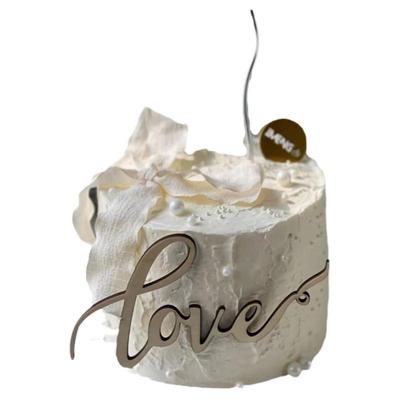 情人节蛋糕木质love爱心