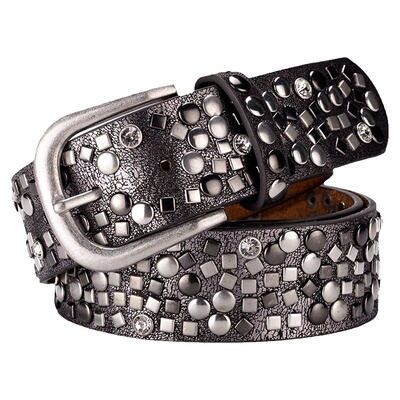 腰带男女破碎感铆钉金属y2k
