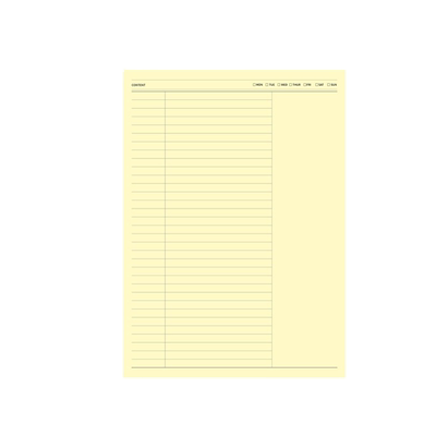 B5/B6/B7便签本记事纸拍纸本彩纸