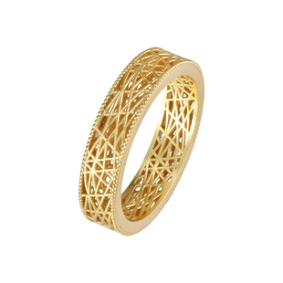 sanswood森吾《即兴时刻》镂空花丝戒指女小众设计轻盈纹理食指戒