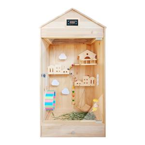 蜜袋鼯饲养笼密袋鼠恒温笼蜜袋鼬专用笼子保温箱松鼠笼实木饲养箱