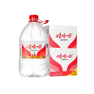 娃哈哈饮用纯净水5.5L×8桶