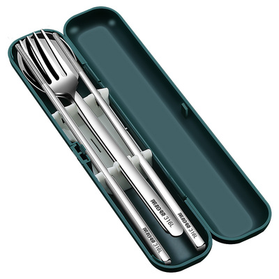 316L不锈钢筷子勺子便携餐具盒
