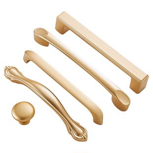 卡贝衣柜门把手抽屉橱柜金色轻奢美式现代简约高档欧式柜子小拉手