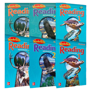 WonderSkills Reading Advanced workbook 1-3 美国麦格劳希尔英语进阶教材练习册 阅读奇迹 英文原版 进口原版工具书