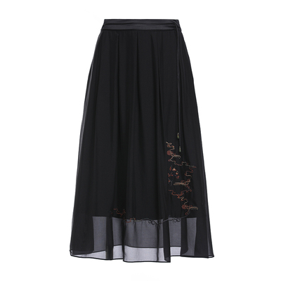 乔万尼中长裙百褶裙半身裙