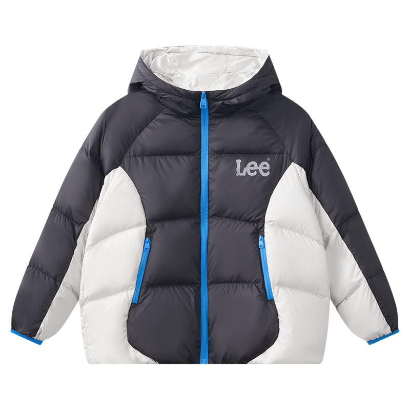 Leekids秋冬中加厚防风羽绒服