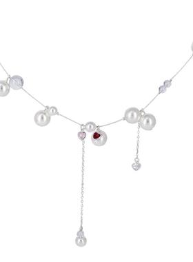 心动系列原创设计鱼线珍珠项链