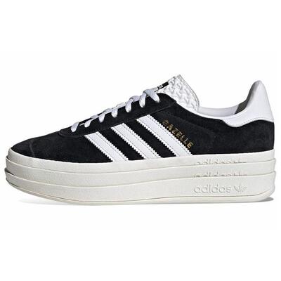adidas originals GAZELLE BOLD 皮革 舒适潮流厚底 低帮 板鞋