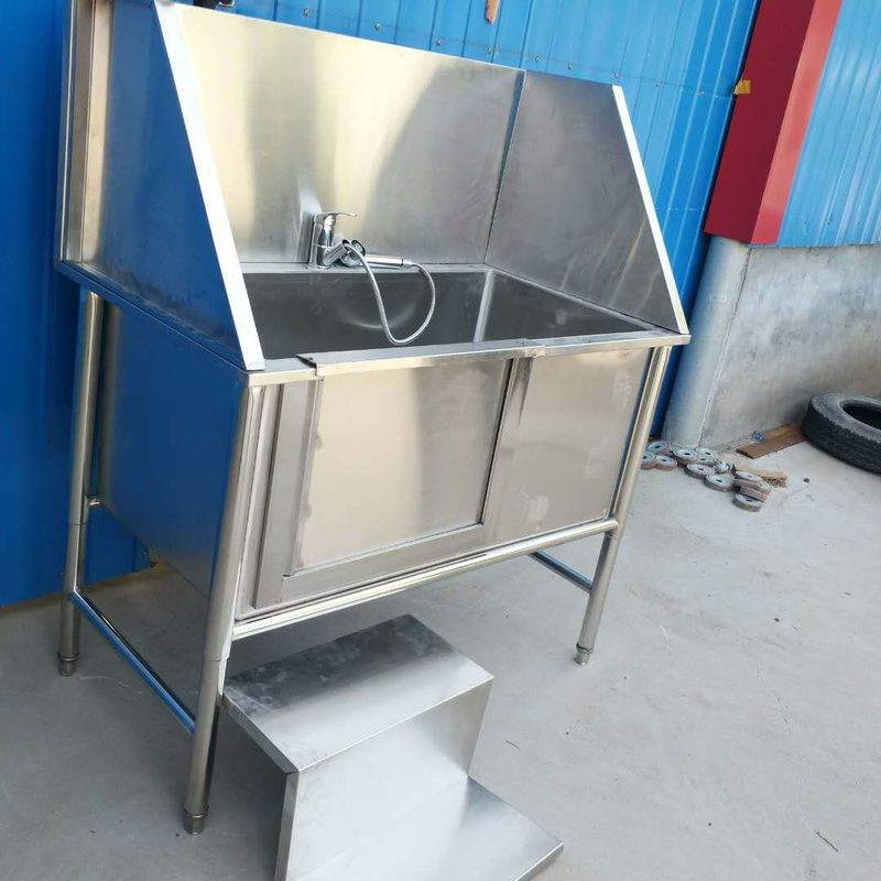 不锈钢带门宠物洗澡池宠物狗洗澡盆清洗池洗狗池清洗池