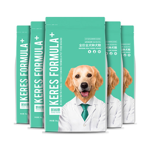 凯锐思狗粮比熊泰迪边牧柴犬金毛拉布拉多大型犬小型犬40斤装