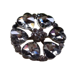 38mm貂皮大衣大水晶纽扣高档扣子羊绒皮草女服装搭配钻扣服装配饰