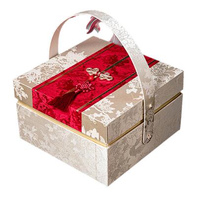 伴手礼盒子新中式刺绣高级感
