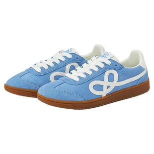 We flower德训鞋冰原蓝复古皮面男女同款户外百搭耐磨运动休闲鞋