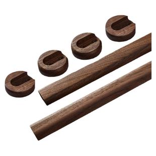 实木衣柜杆免打孔定制任意尺寸挂衣杆木质衣橱内衣架杆挂杆子横杆