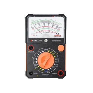 胜利VC7244指针万用表VC7001内磁防烧多功能高精度机械式万能表