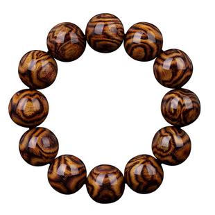 一根料老油梨 满对眼X纹鬼眼海南黄花梨手串男女士海黄手链 孤品