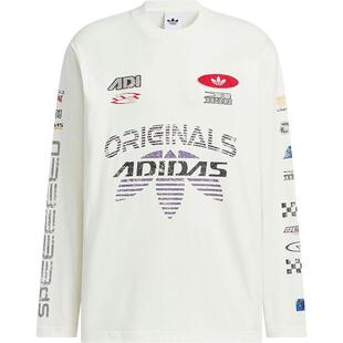 Adidas/阿迪达斯官方正品三叶草男士宽松运动赛车时尚长袖KH1200