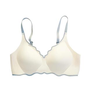 纯珂斯尼高颜值海洋之心水晶果冻少女内衣蜂巢透气孔不闷四季简约