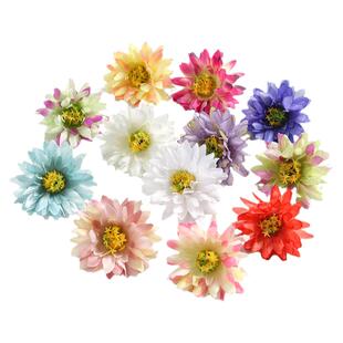 仿真雏菊绢花假花 diy手工花艺服饰发饰配件材料婚庆花墙布景辅料