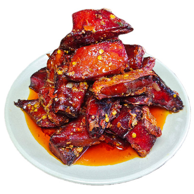 湖南特产香辣鱼块腊鱼块鱼排