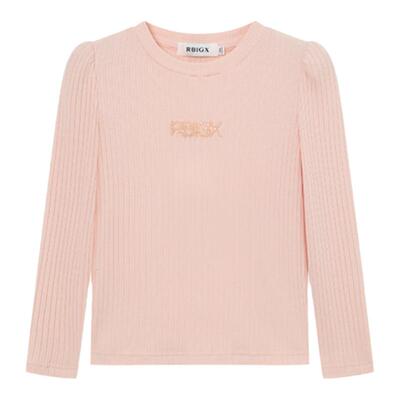 瑞比克童装春季水钻钉珠长袖T恤