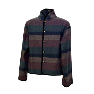 时着 美式西部风叠穿男士复古衬衫双R宫廷风街头做旧洗水磨毛衬衣