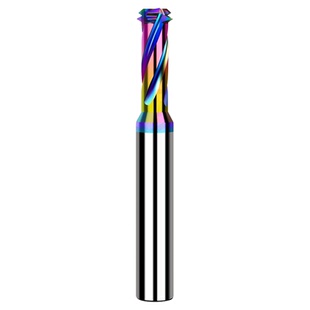 七彩免打底孔螺纹铣刀三合一多功能钻铣一体高效铜铝用钨钢铣牙刀