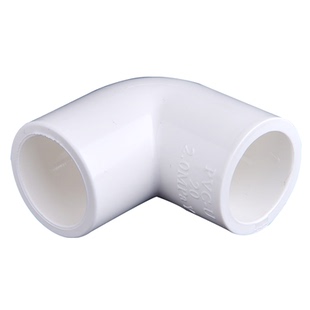 联塑PVC接头蓝色鱼缸给水管配件20 25 32 40 50  90度弯头4分6分