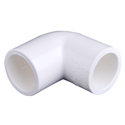 联塑PVC弯头白色蓝色90度水族