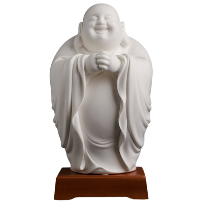 《恭喜佛》弥勒佛像客厅陶瓷摆件