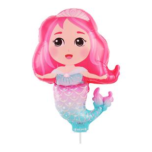 可爱卡通夹片气球校园运动会儿童大号手持气球幼儿园活动地推摆摊