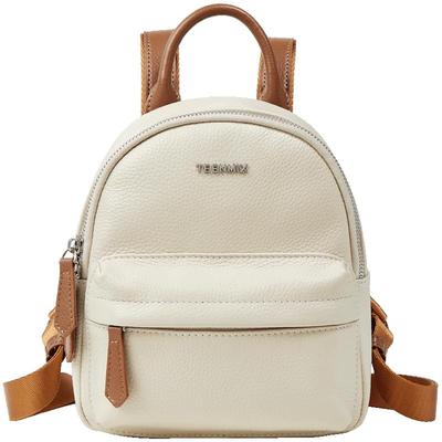 天美意真皮双肩包女上班通勤