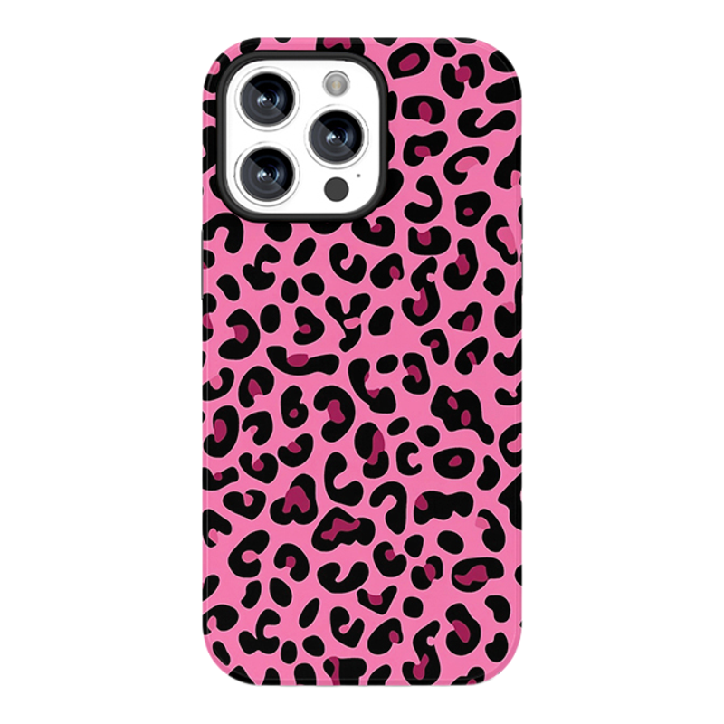 适用于iPhone16promax新款苹果15plus网红手机壳14pro/13菲林磁吸12时尚个性粉色豹纹11二合一X