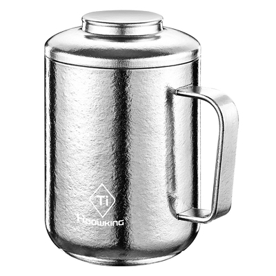 纯钛马克杯带盖密封保温杯