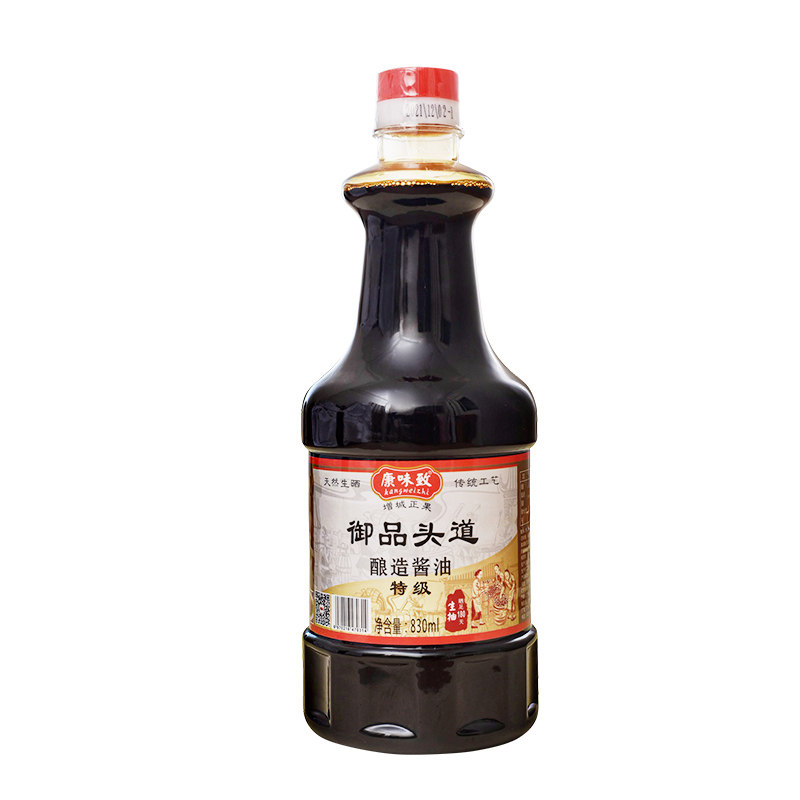 康味致御品头道830ML头抽增城正果传统酿造黄豆酱油生抽豉油拌饭