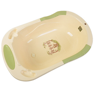 拉比婴儿双色浴盆可坐可躺浴网擦浴架大号宝宝洗澡盆套餐加厚加大