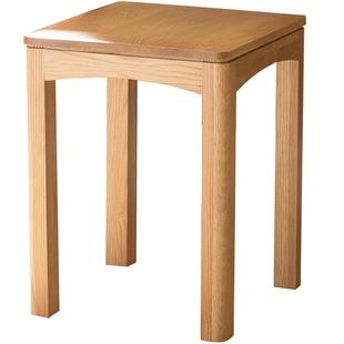 优木家具纯实木方凳北美红橡木方凳凳子实木凳子北欧简约现代原木